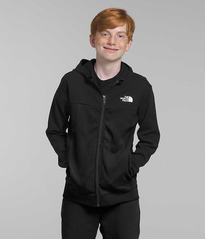 Vestes Polaires The North Face TNF™ Tech Full-Zip Hoodie Garcon Noir | FRANCE OMTED