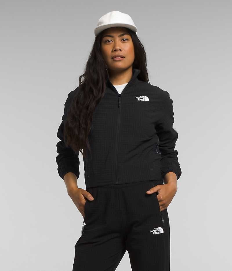 Vestes Polaires The North Face Tekware™ Grid Full-Zip Femme Noir | PARIS YHVCK