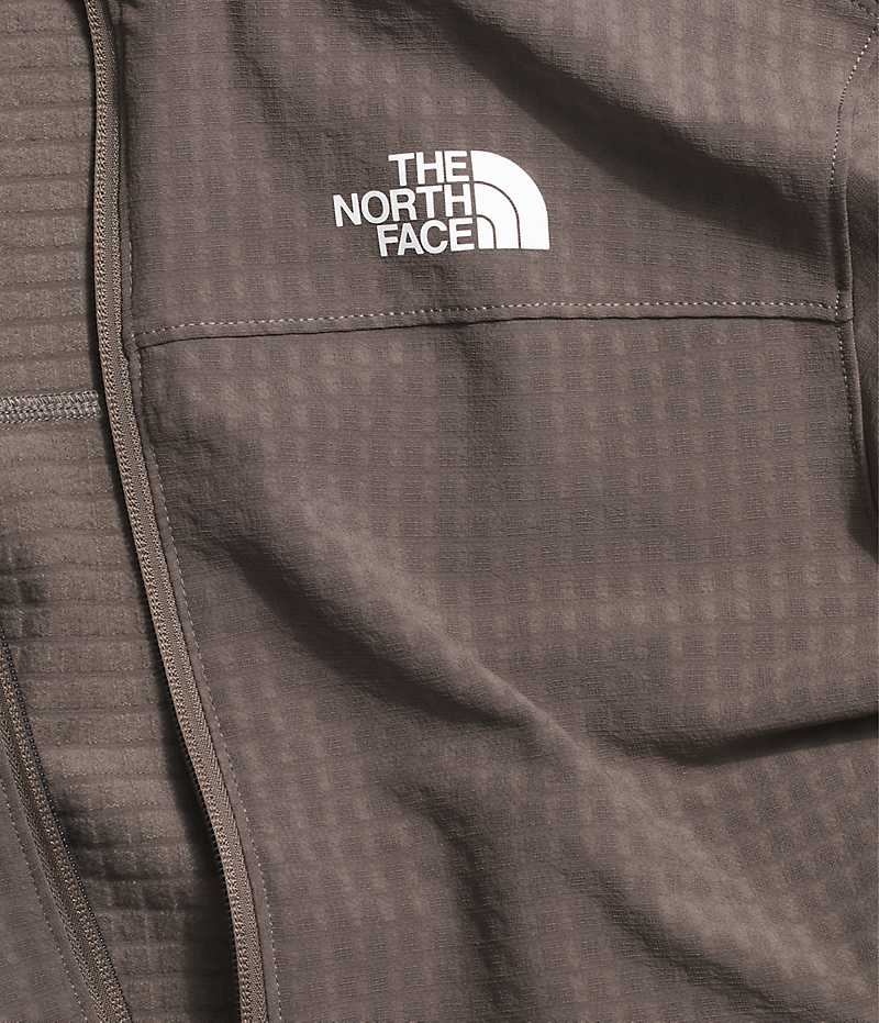 Vestes Polaires The North Face Tekware™ Grid Full-Zip Femme Marron | FRANCE MBNGR